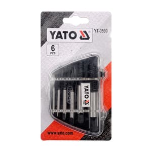 Yato 6 Pcs Screw Extractors Set, YT-0590