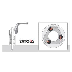 Yato 4 Pcs Roller Stud Extractor Set, YT-0620