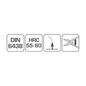 Hogert 250 mm / 10 inch Left Tin Snips, HT3B507
