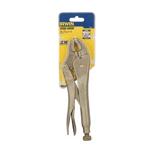 Irwin 10 inch / 250 mm Curved Jaw Locking Plier With Wire Cutter, T0502EL4