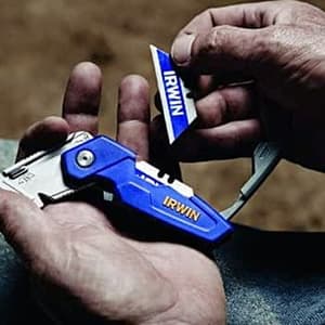 Irwin FK 100 Folding Utility Knife With 3 Blades, 1858319