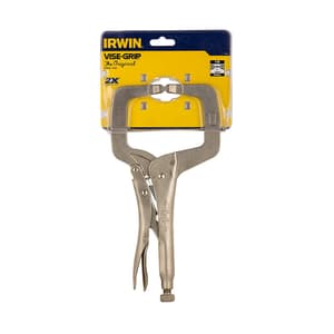 Irwin 11 inch / 275 mm Locking C-Clamps with Regular Tips, T19EL4