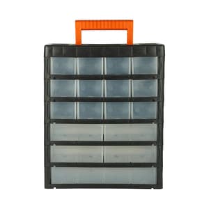 Black+Decker 17 Drawers Large Portable Cabinet For Multi-Purpose Home / Tool Storage With Carry Handle, BDST73827-8