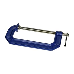 Irwin 200 mm / 8 Inch Steel C-Clamp 100 Series (Blue & Silver), 225108