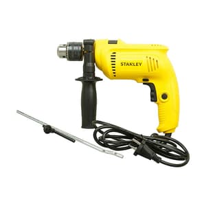 Stanley 13mm 600W Impact Hammer Drill Machine For Drilling Wood, Steel & Masonry, SDH600-IN
