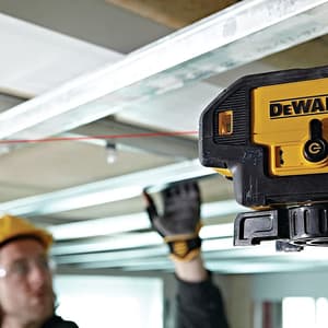 Dewalt Multi-Beam 5 Points Laser Pointer with Backline (Yellow & Black),  DW085K