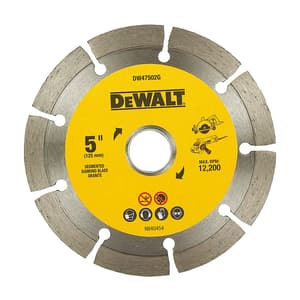 Dewalt 5 inch / 125 mm Segmented Marble Cutting Blade, DW47502G-IN
