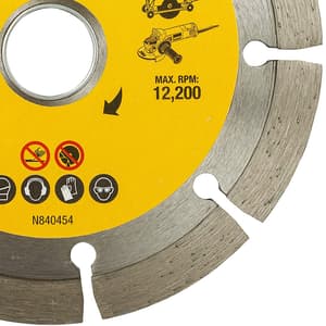 Dewalt 5 inch / 125 mm Segmented Marble Cutting Blade, DW47502G-IN