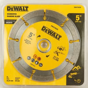 Dewalt 5 inch / 125 mm Segmented Marble Cutting Blade, DW47502G-IN