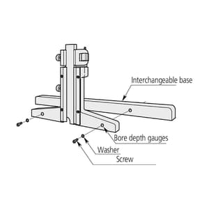 Mitutoyo 0 - 8 inch Dial Depth Gauge with Fine Adjustment, 527-312-50