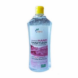 Vibhu's 1000 ml Antibacterial Hand Gel Sanitizer with Lemon Extract