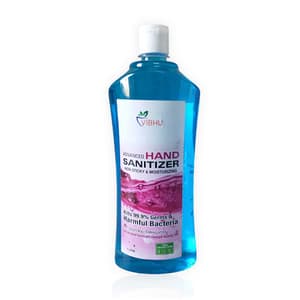 Vibhu's 1000 ml Antibacterial Liquid Hand Sanitizer with Lemon Extract