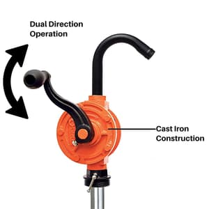 Groz 1 Inch V Series Rotary Barrel Pump, V25/3R/SPL/F