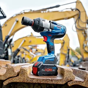 Bosch 18V / 3/4 Inch Sq. Drive Cordless Brushless Professional Impact Wrench (Bare Tool), GDS 18V-1600 HC