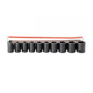Sumake 10 Pcs 1/2 Inch Sq. Drive Air Socket Set, SIS-4403
