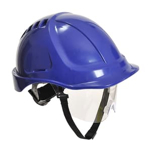 Portwest Endurance Plus Visor Safety Helmet (Royal Blue), PW54 