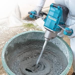 Makita 40Vmax XGT BL 240 mm (9-1/2") Cordless Variable 2-Speed Mixer with Rapid Charger & 1 Pcs 4.0Ah Battery, UT001GM101