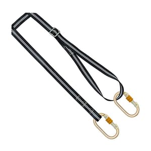 Karam 2 Mtr Flanil Flame Resistant Work Positioning Lanyard With Ring Type Adjuster, PN243 (FR)(2.0M)