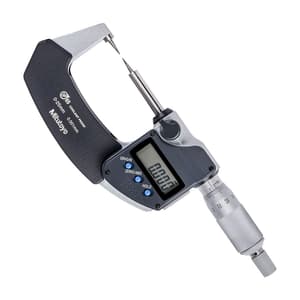 Mitutoyo 0 - 25 mm / 15 Degree Digital Point Micrometer with Carbide Tip, 342-251-30