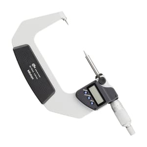 Mitutoyo 50 - 75 mm / 15 Degree Digital Point Micrometer with Carbide Tip, 342-253-30