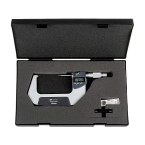 Mitutoyo 50 - 75 mm / 15 Degree Digital Point Micrometer with Carbide Tip, 342-253-30