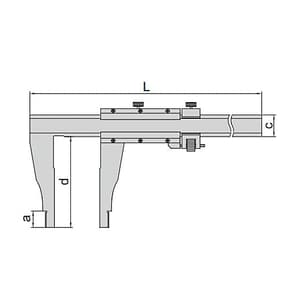 Insize 2000 mm / 80 inch Vernier Caliper with Fine Adjustment (Separate Type), 1214-2000
