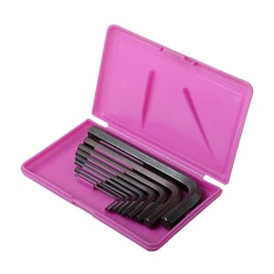 JK 9 Pcs (1.5 mm - 10 mm) Standard Hex Allen Key Sets, Black Finish, SD7800542