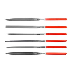 Yato 4 x 75 x 160 mm Needle File Set (Pack Of 6 Pcs), YT-6161