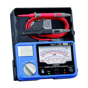 Hioki 250V - 1000V 3-Range Analog Insulation Tester With Continuity Check, 3490
