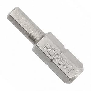 Hogert 25 mm (Length) x 3 mm Hex Screwdriver Bits (Pack of 5 Pcs), HT1S347