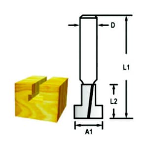 Makita 8.00 mm Router Bit (Keyhole Bit), D-48907