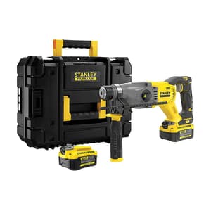 Stanley 22mm / 20V / 4.0Ah Cordless Brushless Rotary Hammer With 2 Batteries & Charger (FATMAX), SBH900M2K