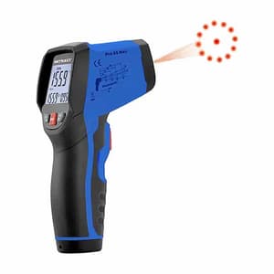 Metravi 800°C Temperature Range With Circular Laser Sighting Non-contact cum Contact Infrared Thermometer, PRO-65 MAX+