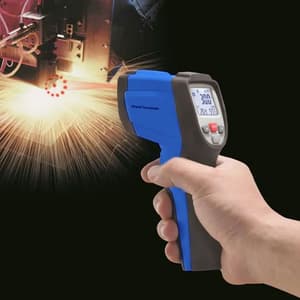 Metravi 800°C Temperature Range With Circular Laser Sighting Non-contact cum Contact Infrared Thermometer, PRO-65 MAX+
