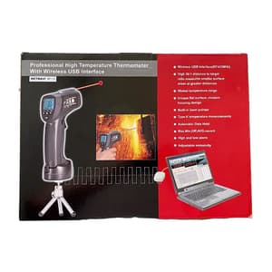 Metravi 4 Digits 1300°C Temperature Range Non-contact cum Contact Infrared Thermometer, MT-14