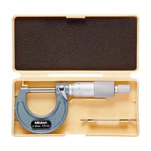 Mitutoyo 0 - 25 mm Outside Micrometer (Economy Design), 103-137
