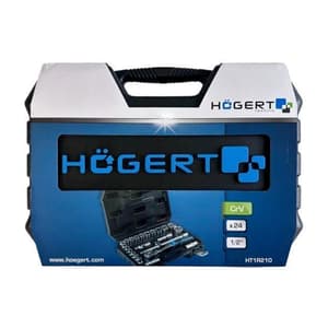 Hogert 24 Pcs 1/2 Inch Sq. Drive Socket Set, HT1R210
