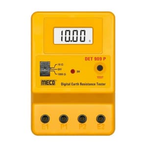 Meco 3-1/2 Digit / 1999 Counts Digital Earth Resistance Tester, DET 909 P