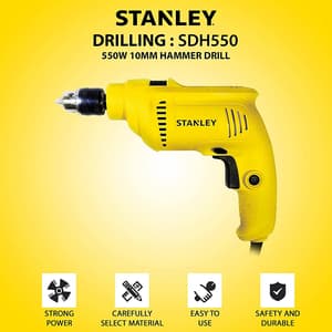 Stanley 10mm 550W Hammer Drill, SDH550-IN