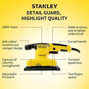 Stanley 91 x 185mm, 1/3rd Sheet Sander, SS28-IN