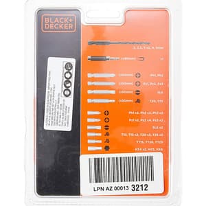 Black & Decker Screwdriver Bits & Drill Bits Set (Pack of 45 pcs), A7234-XJ