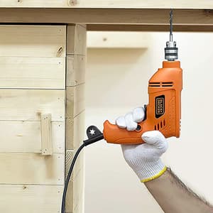 Black+Decker 400W 6.5mm Variable Speed Reversible Rotary Drill, BD65RD-IN