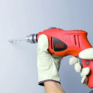 Black+Decker 10mm 500W Hammer Drilling Machine, HD400-IN