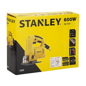 Stanley 19mm 600W Variable Speed Pendulum Jigsaw For Cutting Wood, Sheet, Metal & Plastic With 4 Stage Pendulum Action, SJ60-IN