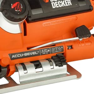 Black+Decker 600W Variable Speed Slightline Autoselect Pendulum Jigsaw With Kitbox & 10 Blades, KS900EKX-IN