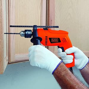 Black+Decker 550W 13mm Variable Speed Reversible Hammer Drill / Driver, HD555-IN