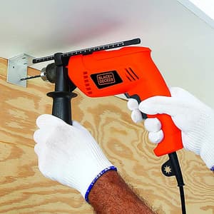 Black+Decker 550W 13mm Variable Speed Reversible Hammer Drill / Driver, HD555-IN