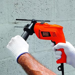 Black+Decker 550W 13mm Variable Speed Reversible Hammer Drill / Driver, HD555-IN