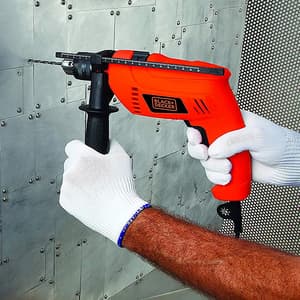 Black+Decker 550W 13mm Variable Speed Reversible Hammer Drill / Driver, HD555-IN