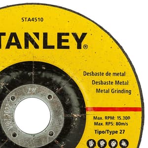 Stanley 100 x 4 x 16 mm Metal Grinding Wheel, STA4510